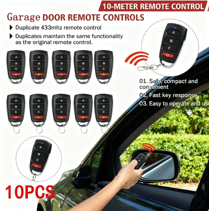 3PCS 433MHz 범용 차고 문 제어 리모컨 고정  - Heavy Equipment Garage 리뷰 및 가격